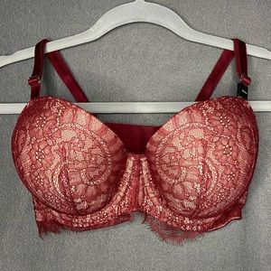 Victoria’s Secret Maroon Lace Bra